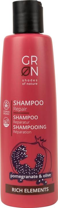 GRN RICH Shampoo Reparatur Granatapfel & Olive (250 ml, Flüssiges Shampoo)