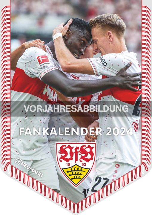 Image du produit VfB Stuttgart 2025 - Calendrier des bannières - Calendrier des supporters - Calendrier du football (Allemand)