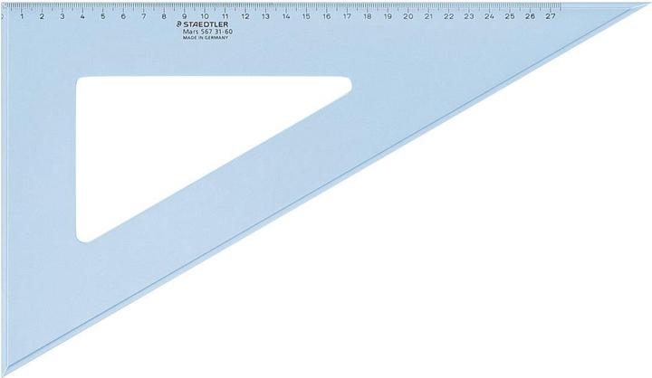 Produktbild Staedtler Zeichendreieck Mars, 45 Grad, Hypothenuse: 320 mm aus Plexiglas, mit Tuschekante, Skalierung ab der (310 mm)