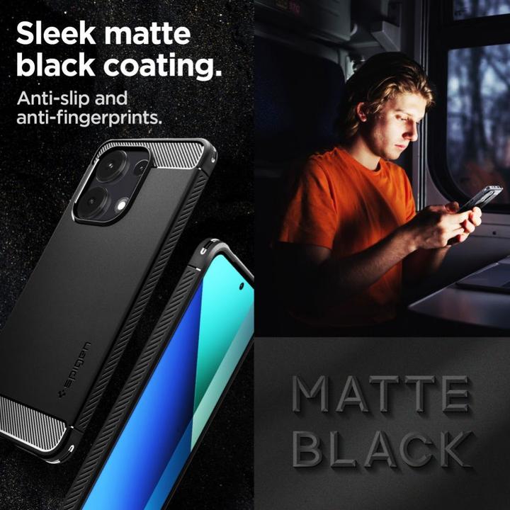 Image du produit Spigen Rugged Armor case for Xiaomi Redmi Note 13 4G / LTE - matte black (Xiaomi Redmi Note 13 4G)
