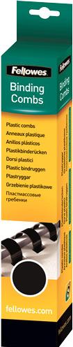 Image du produit Fellowes Dos de reliure en plastique A4 50 pièces - 25 mm, noir