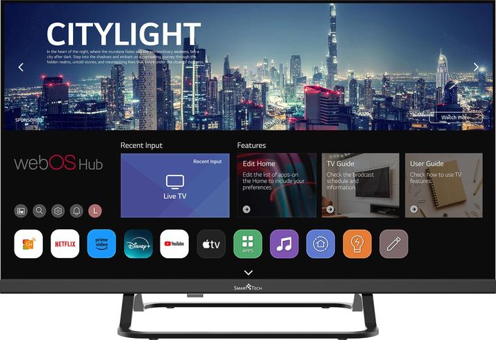 Actual product image Smart Tech SMART-TECH TV LED 24' HD ohne Rahmen (24", LED, HD ready)