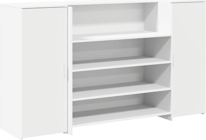 Image du produit VidaXL Comptoir d'accueil Blanc 180x50x103,5 cm Bois composite Comptoir d'accueil