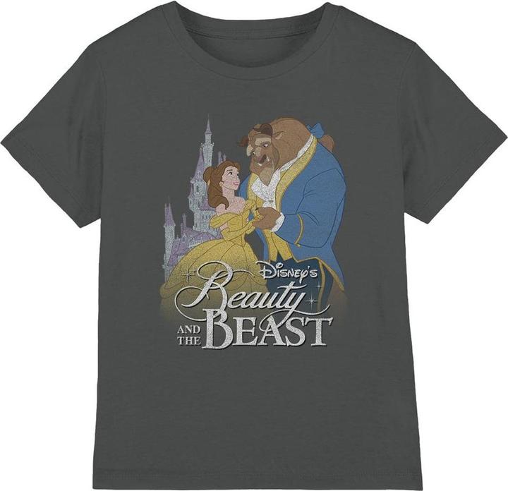 Actual product image Beauty And The Beast Childrens/Kids Belle Beast Castle T-Shirt (116)