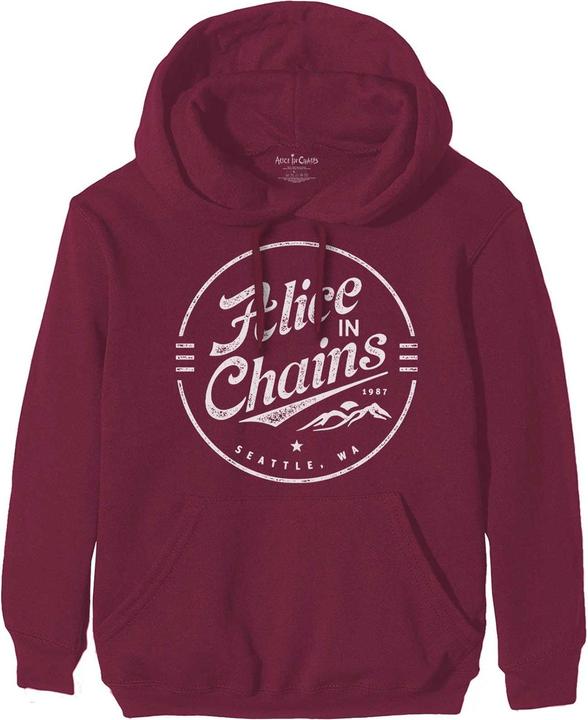 Alice In Chains Unisex Adult Circle Logo Pullover Hoodie
