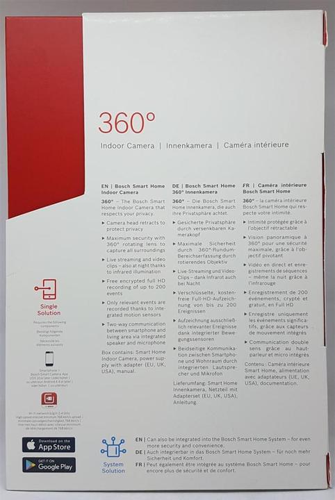 Image du produit Bosch Smart Home Caméra d'intérieur 360° Smart Home (1920 x 1080 Pixels)