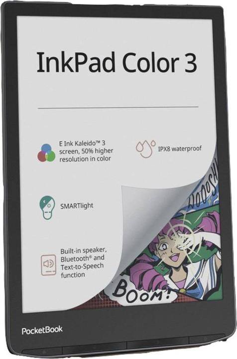 Image du produit PocketBook InkPad Color 3 (7.80", 32 Go, Mer déchaînée)