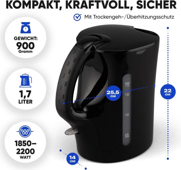 Actual product image Bomann WK 6079 CB black (1.70 l)