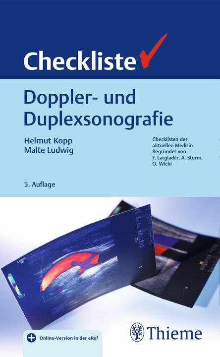 Actual product image Checkliste Doppler- und Duplexsonografie (German, Helmut Kopp, Malte Ludwig, 2019)