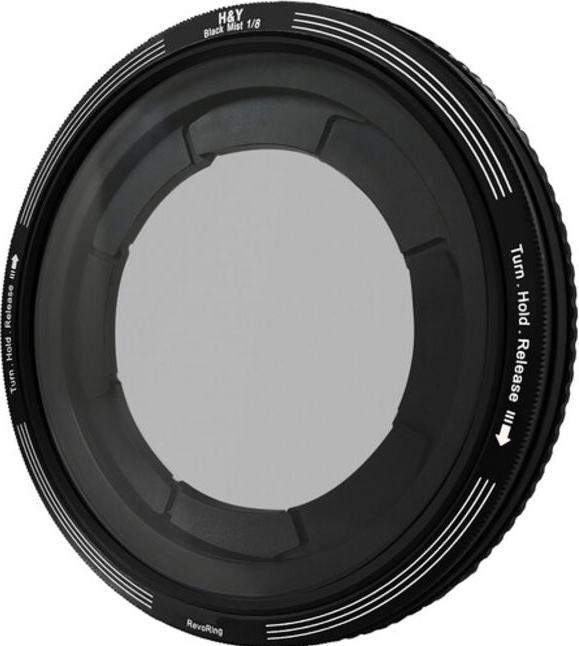 H&Y REVORING 46-62mm Black Mist 1/8 filter (62 mm, Black Mist Filter, 62 mm)