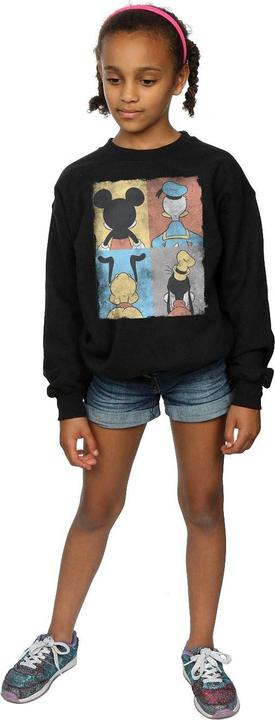 Actual product image Disney Girls Mickey Mouse Four Backs Sweatshirt (116)