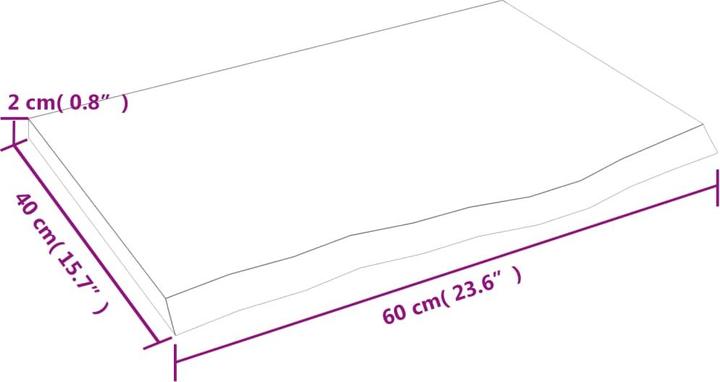 Image du produit VidaXL Gianna (60 x 2 x 40 cm)