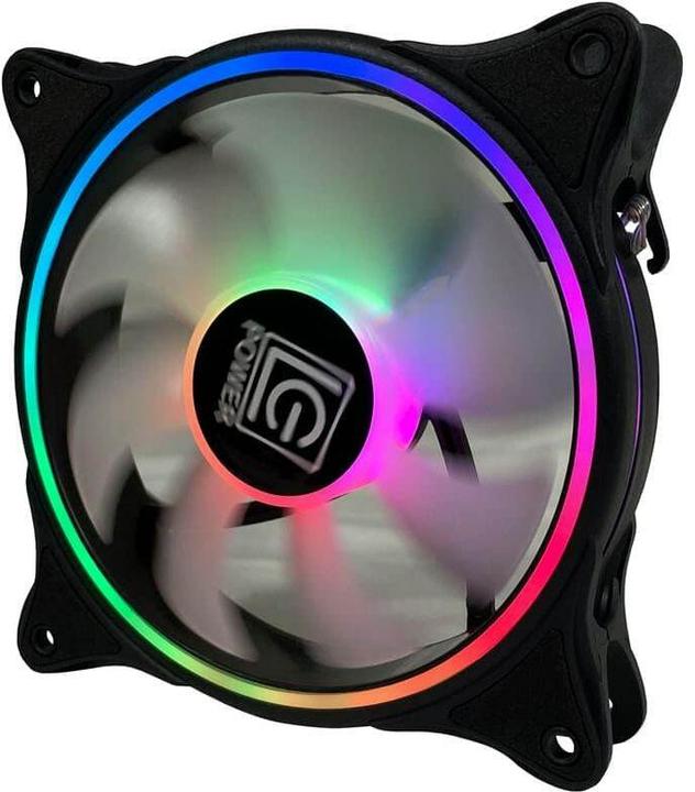 Actual product image LC-Power LC-CF-120-ARGB-B Black Housing fan 120mm 12x12CM retail (120 mm, 1 x)