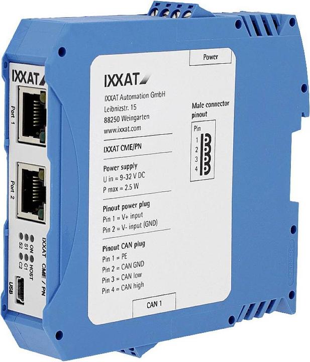 Actual product image Ixxat 1.01.0261.02106 CME/PN Profinet-CANopen 1 pc.