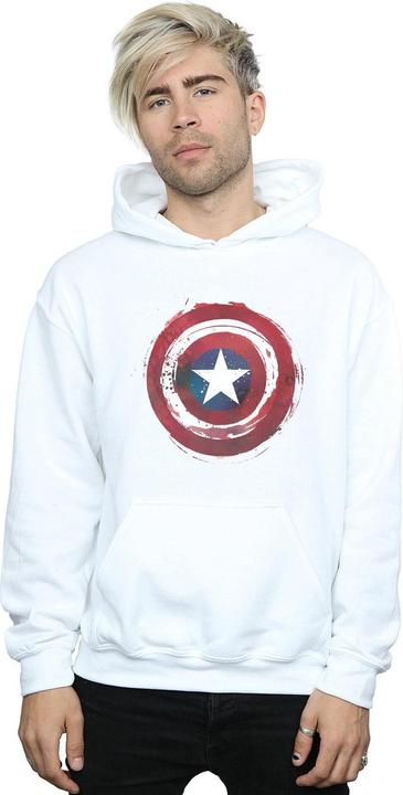 Produktbild Captain America Splatter Shield Kapuzenpullover (XXL)