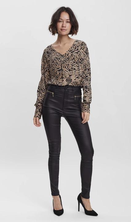 Image du produit Vero Moda VMLOA HR SKINNY COATED ZIPPER PANT EXC Pantalon (30)