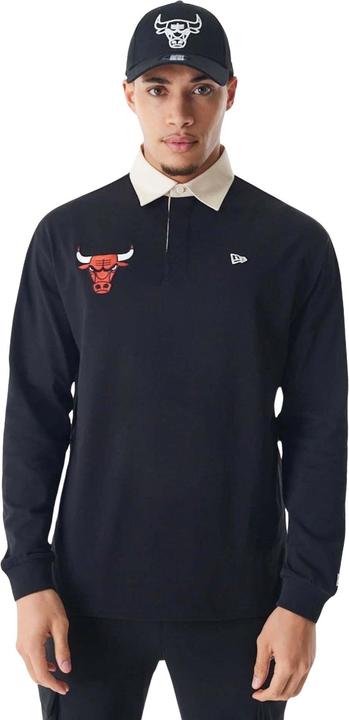 New Era Langärmeliges Polo-Shirt Chicago Bulls NBA (M)