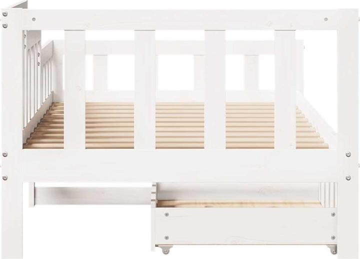 Immagine prodotto VidaXL Letto da giorno Letto per ospiti Divano letto Divano letto cassetti 90x190cm in legno massiccio (90 x 190 cm)