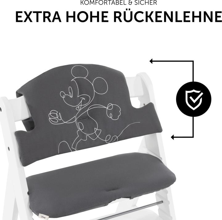 Produktbild Hauck Highchair Pad Select Mickey Mouse Anthracite