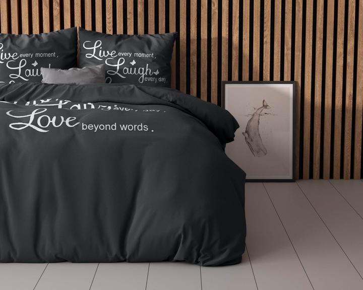 Produktbild Sleeptime Bettbezug Live, laugh and love (Duvetbezug, 200 x 220 cm)