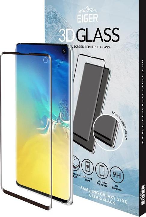 Actual product image Eiger Mountain Glass Clear Edge (1 Piece, Samsung Galaxy S10e)