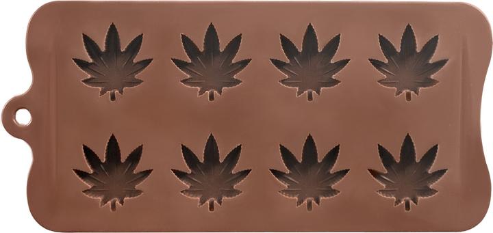 Produktbild Ibili Silikonformen Hanfmotiv Pralinen 10,5x21x2,5 cm Form zum Herstellen von Hanfschokolade