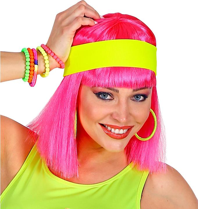 Actual product image Widmann 80s - headband neon yellow