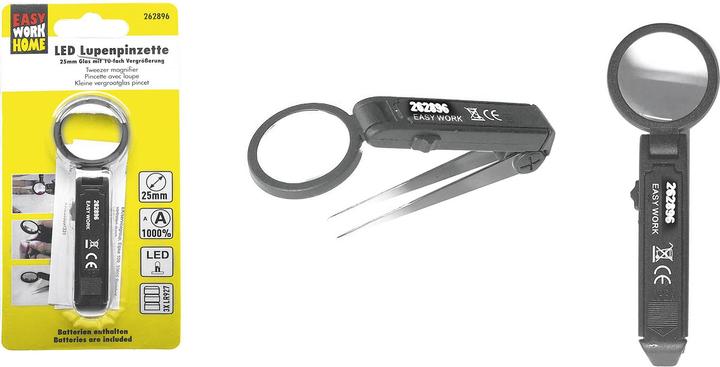 Immagine prodotto Easy Work Pinzetta d'ingrandimento a LED