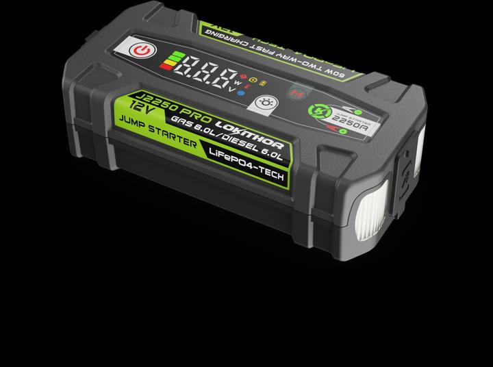 Actual product image Lokithor J2250 Pro 12V LIFEPO4 Jump Starter 2250 Amps (2250 A)