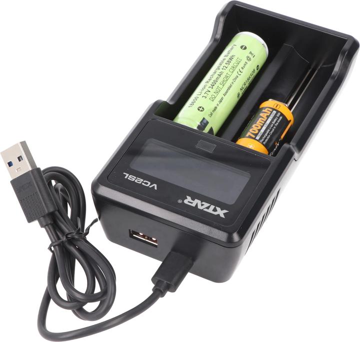 Actual product image Xtar VC2SL Quick Charger for Li-ion and NiMH (Battery + charger)