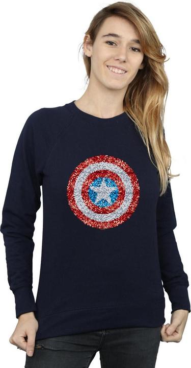 Produktbild Captain America Pixelated Shield Sweatshirt (S)