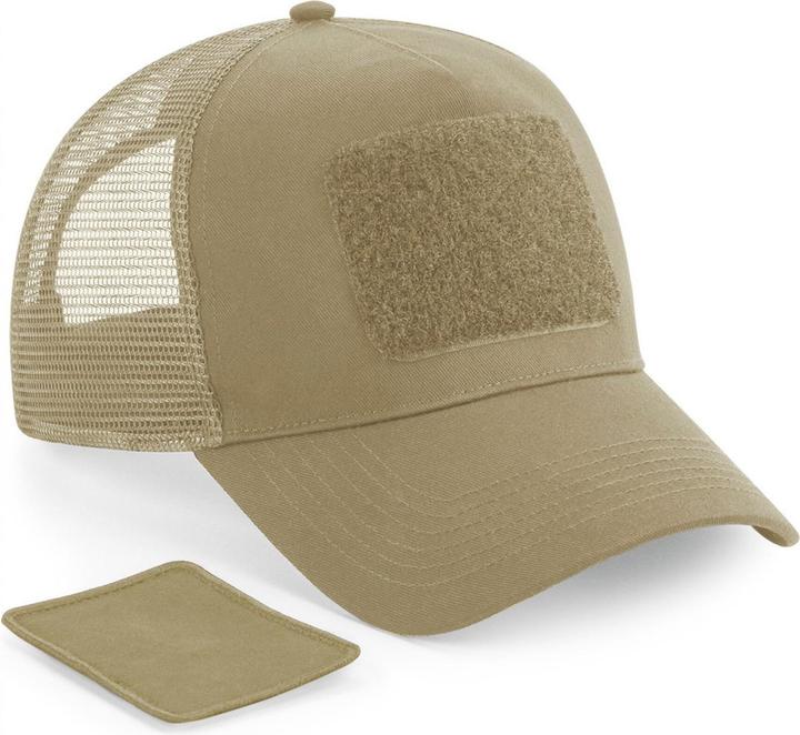Beechfield Hinten verstellbare NetzKappe mit abnehmbarem Patch (One Size)