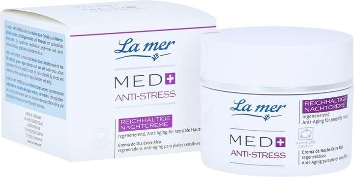 Produktbild La Mer Med+ Anti-Stress Reichhaltige Nachtcreme ohne Parfum (50 ml, Nachtcreme)