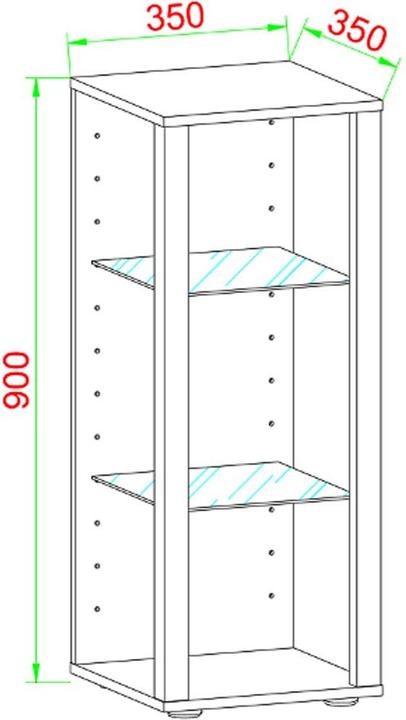 Produktbild VCM Glasol (35 x 35 x 90 cm)