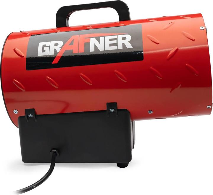 Produktbild Grafner 10kW Gasheizgebläse Gasheizer für Gasflasche Gasdruckregler Bauheizer 700mbar Gasheizgerät (15000 W)