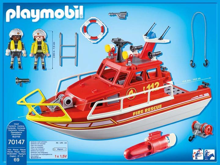 Immagine prodotto Playmobil Barca antincendio (70147)