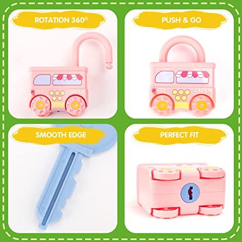 Produktbild Activity Board Schloss mit Schlüssel Baby Spielzeug ab 2 3 4 5 Jahre - Motorikspielzeug Busy Board Baby Sensorik