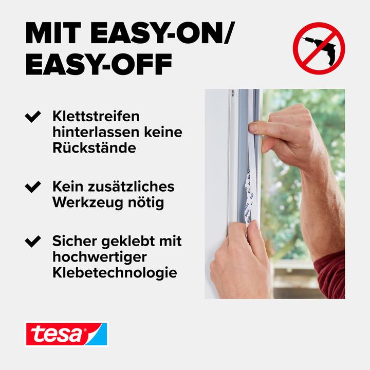 Actual product image tesa Insect screen COMFORT for windows, with Velcro tape, self-adhesive, without drilling (130 x 150 cm)