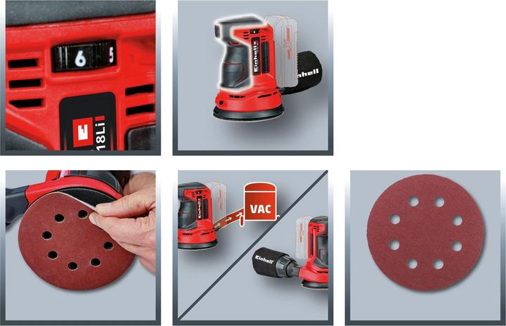 Produktbild Einhell Akku-Exzenterschleifer TE-RS 18 Li Kit (1x 4,0 Ah)
