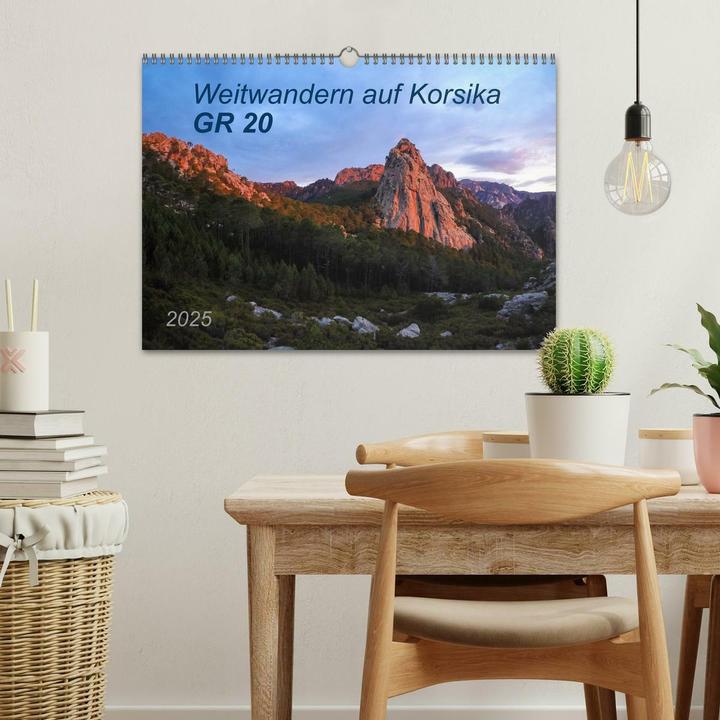Actual product image Weitwandern auf Korsika GR 20 (Wandkalender 2025 DIN A3 quer), Monatskalender (A3, German)