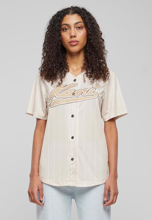 Immagine prodotto Karl Kani KW233-035-1 KK Varsity Pinstripe Baseball Shirt (XS)