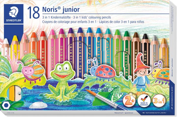Actual product image Staedtler Crayon Noris jun 18ST (Multicoloured, 18 x)