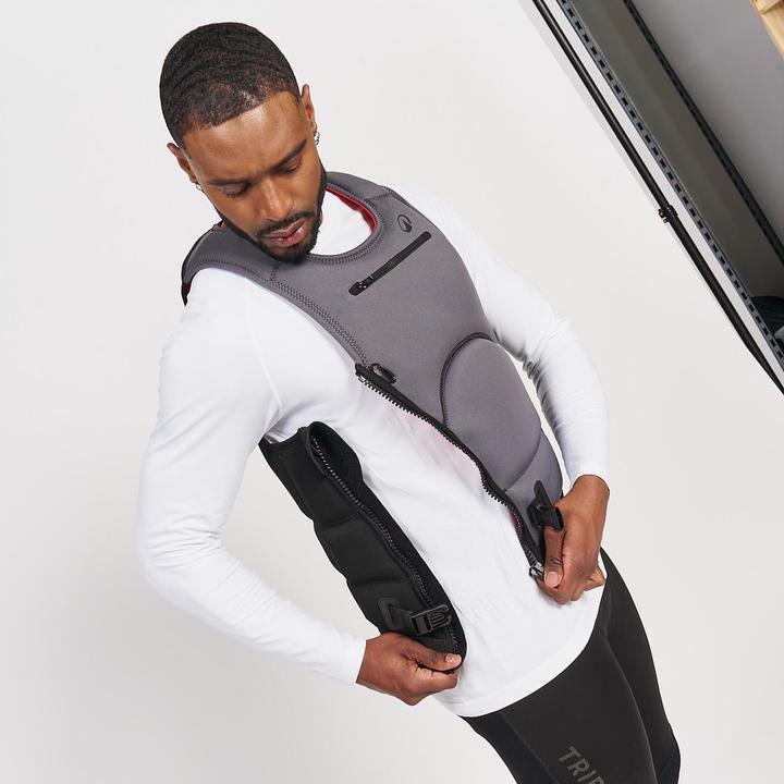 Produktbild Tribord Auftriebsweste Prallschutzweste 50N lang Herren 500 schwarz (L, 50 - 120 kg)
