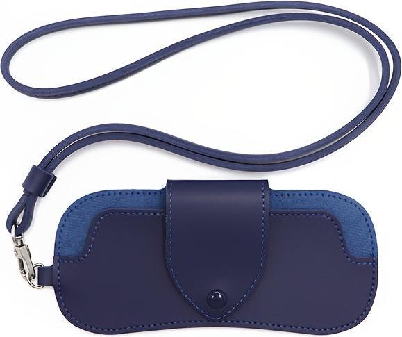 Only-Bags.Store PU Leder Nackenband Brillenetui, stilvolle Brillen & Brillenhalter für Frauen Männer, trendige