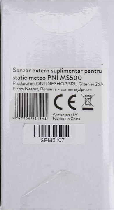 Produktbild PNI Zusätzlicher externer Sensor für das MS500 Wetter