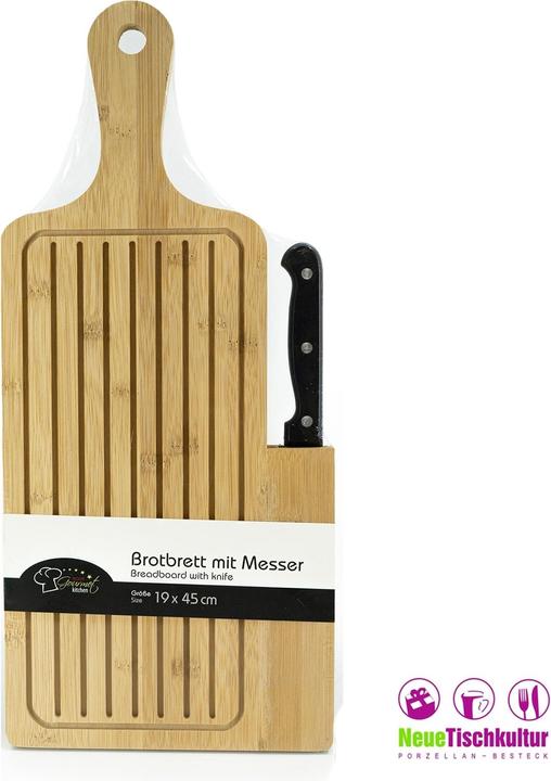 Produktbild neuetischkultur Brotschneidebrett mit Messer