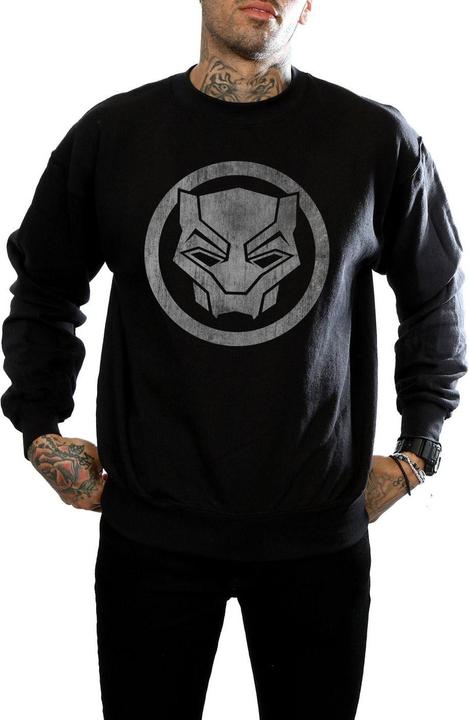 Image du produit Mens Black Panther Distressed Icon Cotton Sweatshirt (3XL)