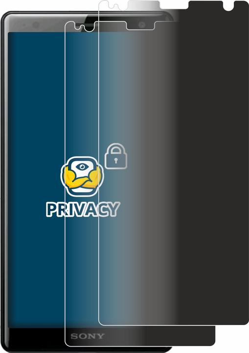 Productafbeelding BROTECT Anti-spionnetje privacyfolie Beschermfolie tegen blauw licht (2 Stuk, Sony Xperia XZ2)