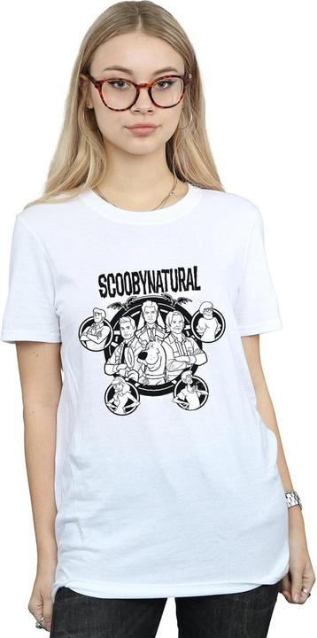 Actual product image Absolute Cult Womens/Ladies Mono Characters Cotton Boyfriend T-Shirt (S)