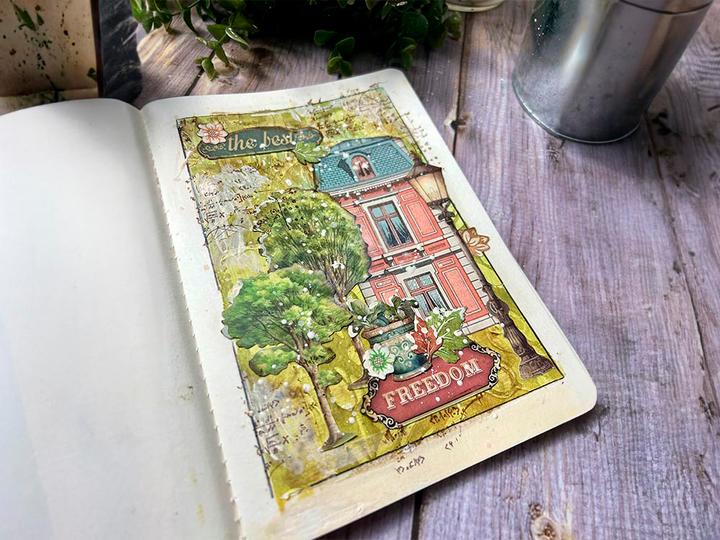 Produktbild Stamperia Motiv-Strohseide "Art of Travelling", DIN A4 (28 g/m²)